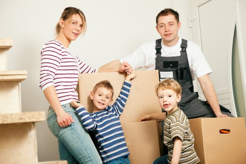 Professional removals team assisting a local Sutton home move