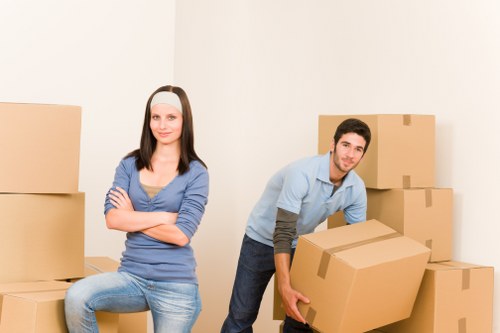 Supervisor reviewing safety procedures during a move