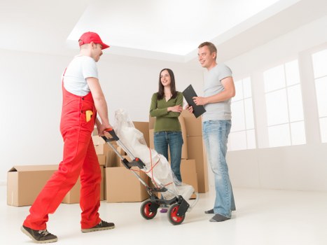 Prepared moving truck with secure loading equipment in Sutton