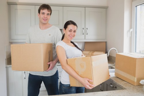Careful loading of household items for a man and van job in Sutton